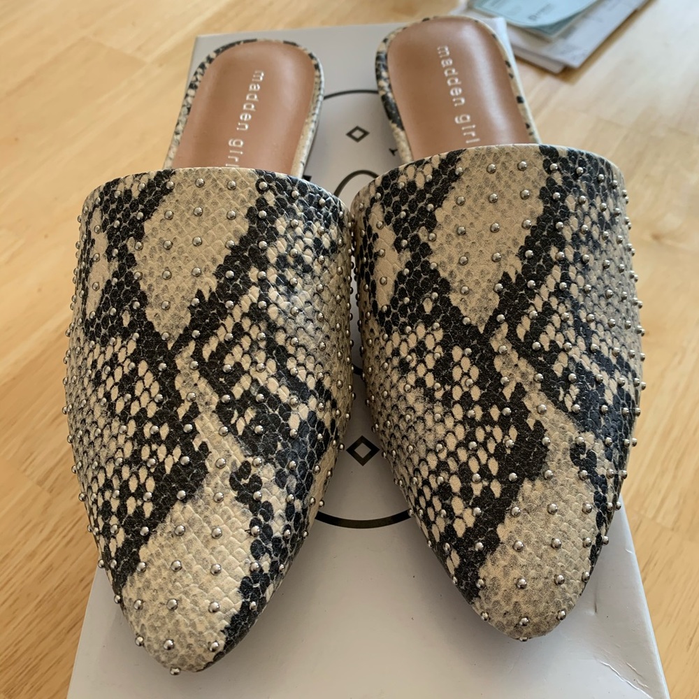 Madden girl studded mules